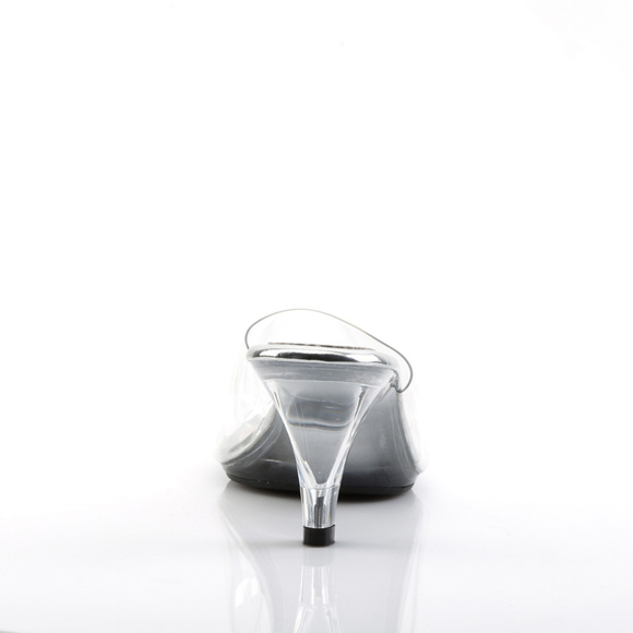 Transparent Slide On Open Toe High Heel Shoes - Picture 4 of 5